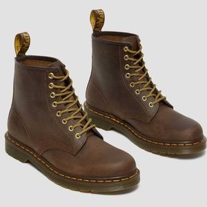Dr. Martens 1460 Crazy Horse Leather Lace Up Boots